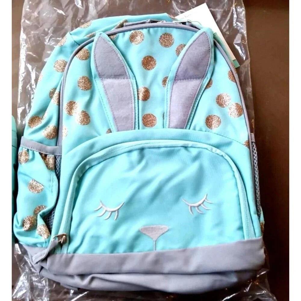 Pottery barn school kids School glitter BACKPACK rainbow travel Bag Girl kid🌈 .